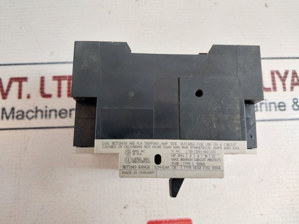 Siemens 3Vu1300-0Md00 Motor Protection Circuit Breaker