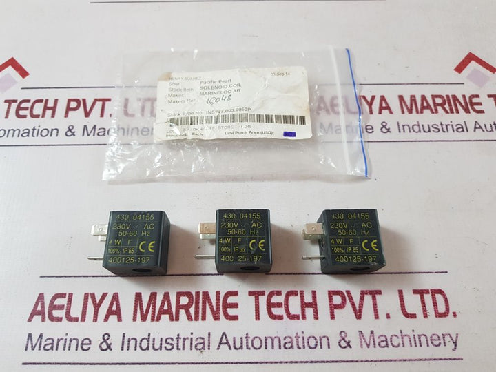 400125-197 solenoid coil 230v~ ac