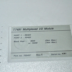 Multiplexed I/O Module T7491