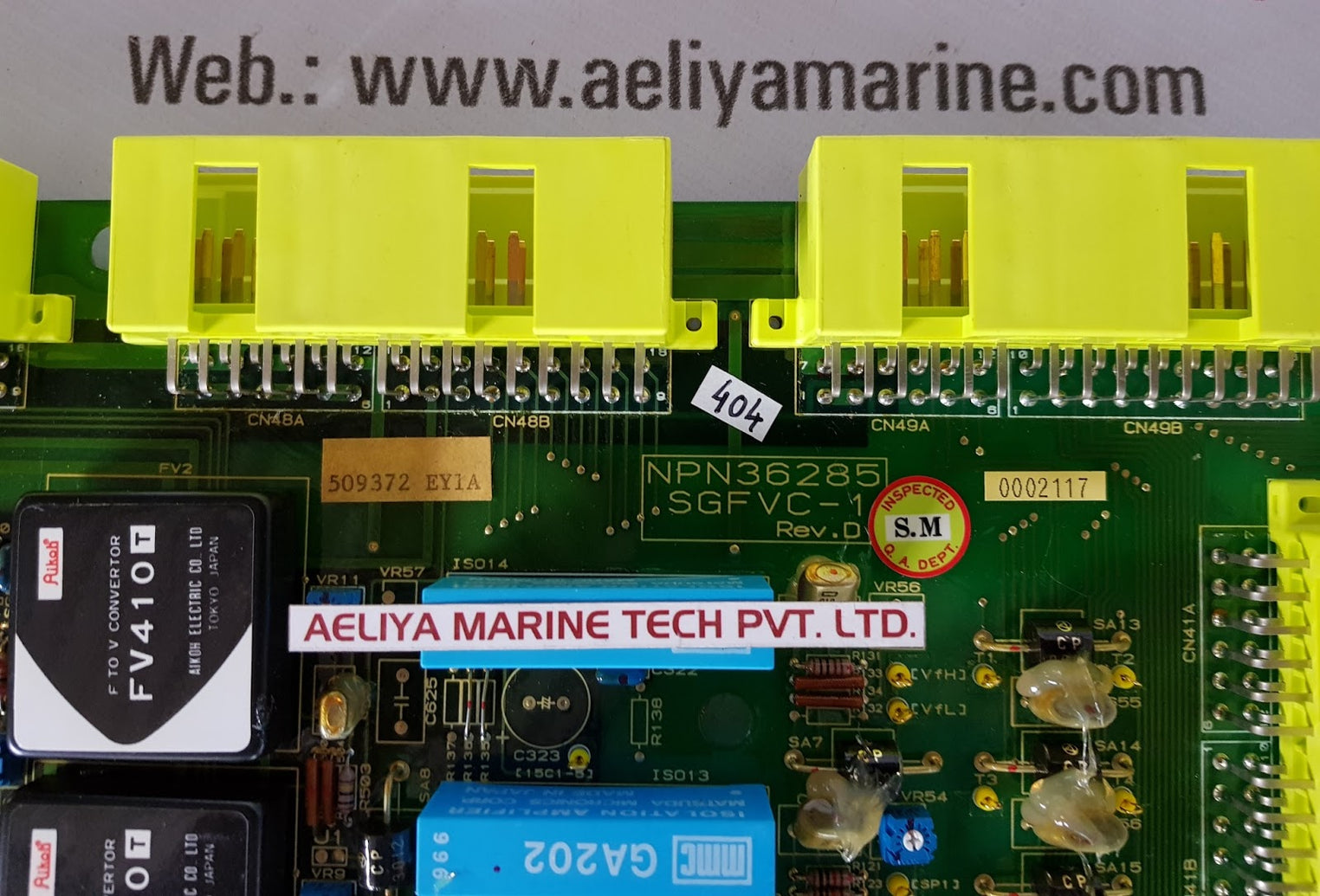 Nishishiba Npn36285 sgfvc-1 pcb card rev.D