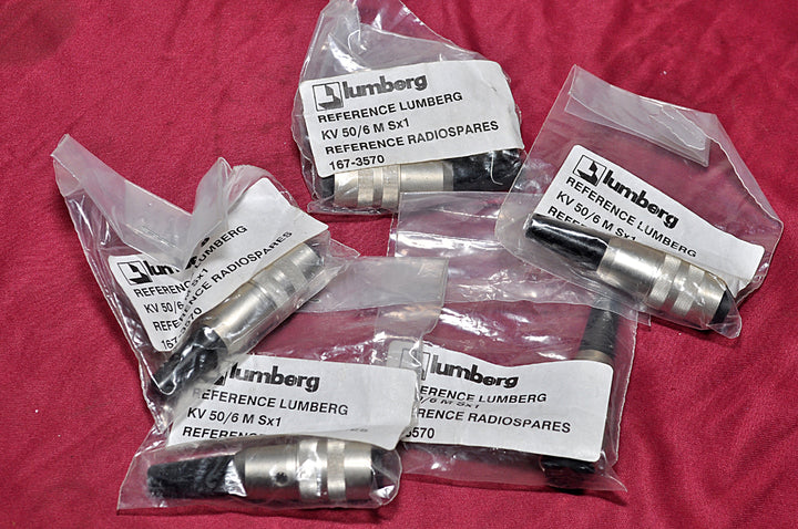 Set of 6x Lumberg kv 50/6 msx1 connector