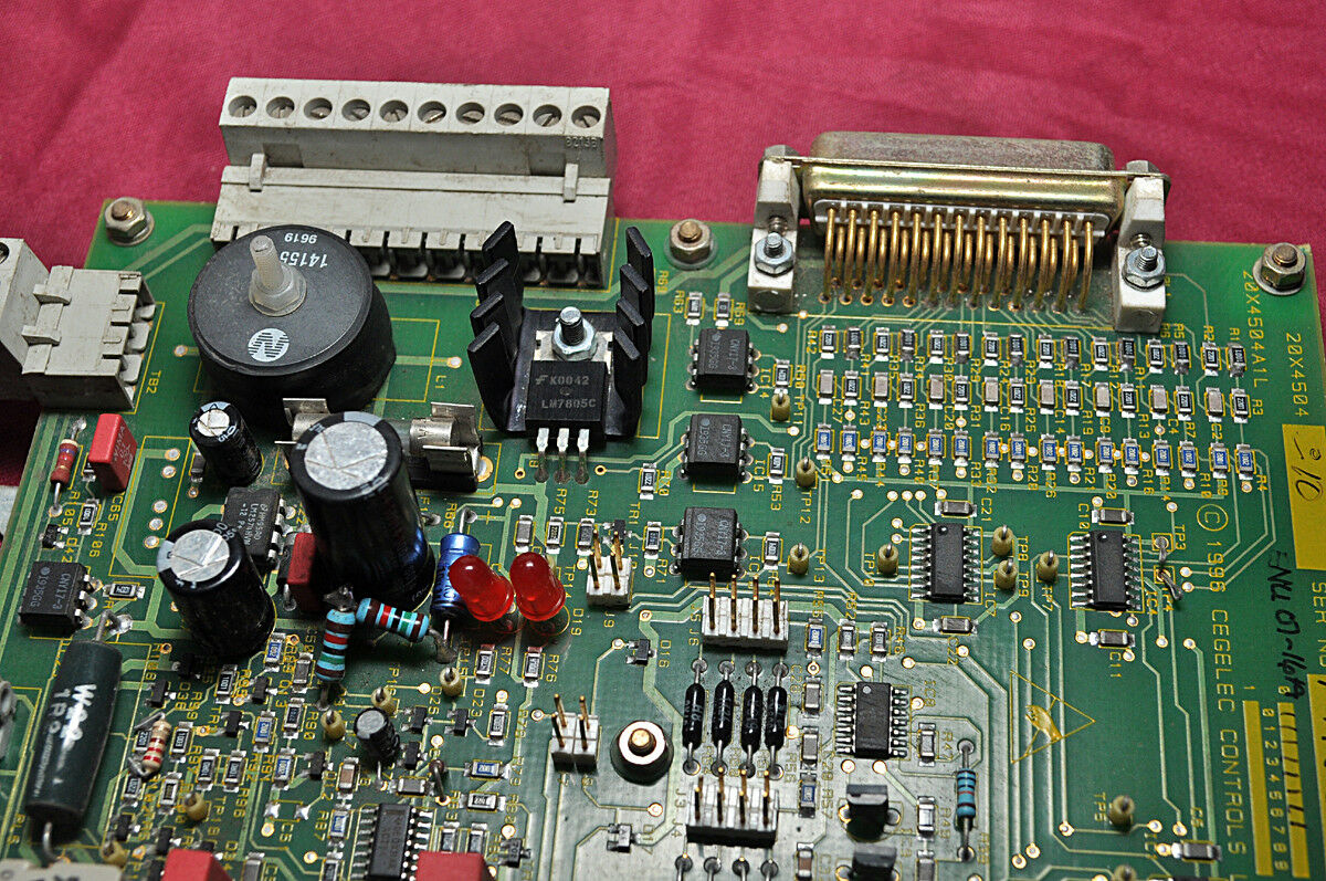 Cegelec controls 28x3546a1 circuit board