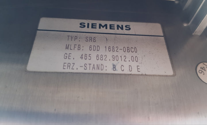 Siemens Ge.465 682.9012.00 Simadyn D Sr8 Plc Rack