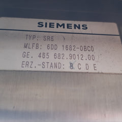 Siemens Ge.465 682.9012.00 Simadyn D Sr8 Plc Rack