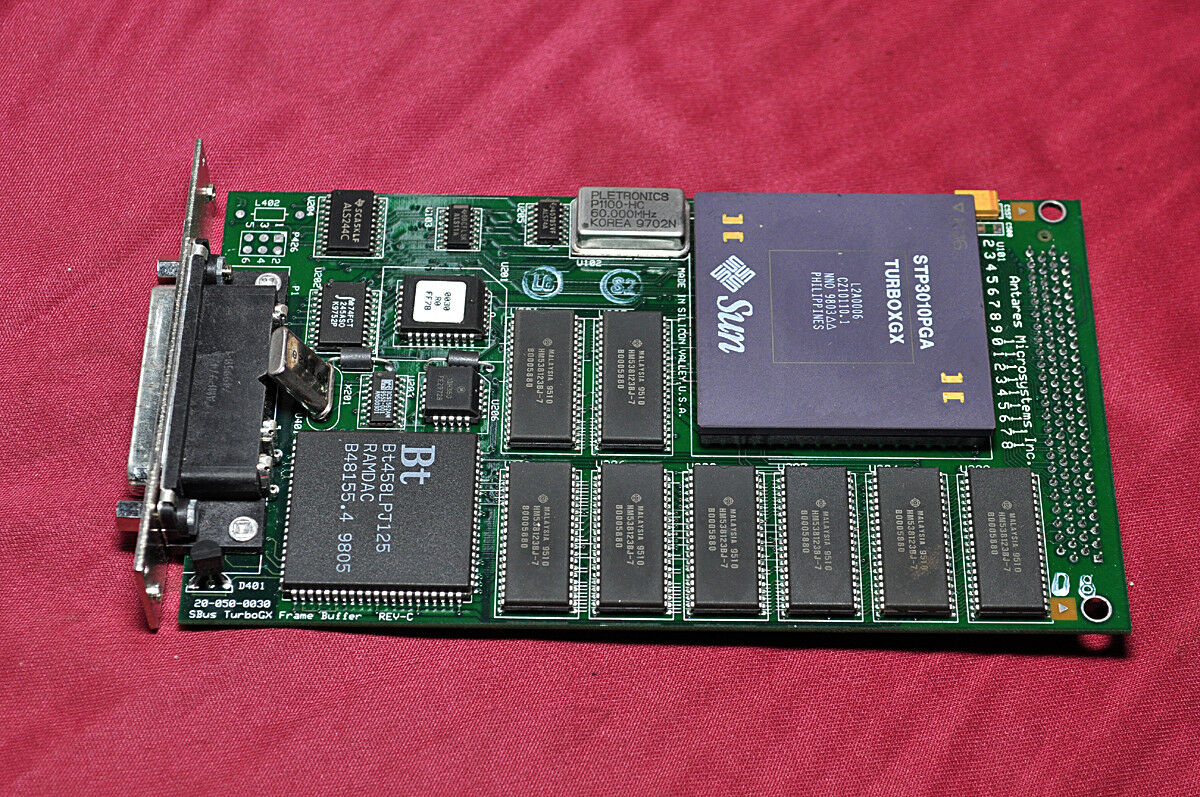 Antares microsystems 20-050-0030 sbus turbogx graphic accelerator
