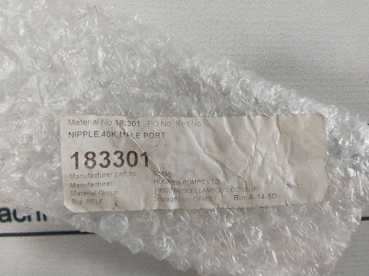 40K Nipple Male Port Adapter 53735