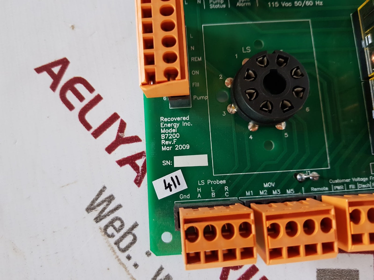 Recovered Energy B7200 Pcb Card 115Vac 50/60Hz