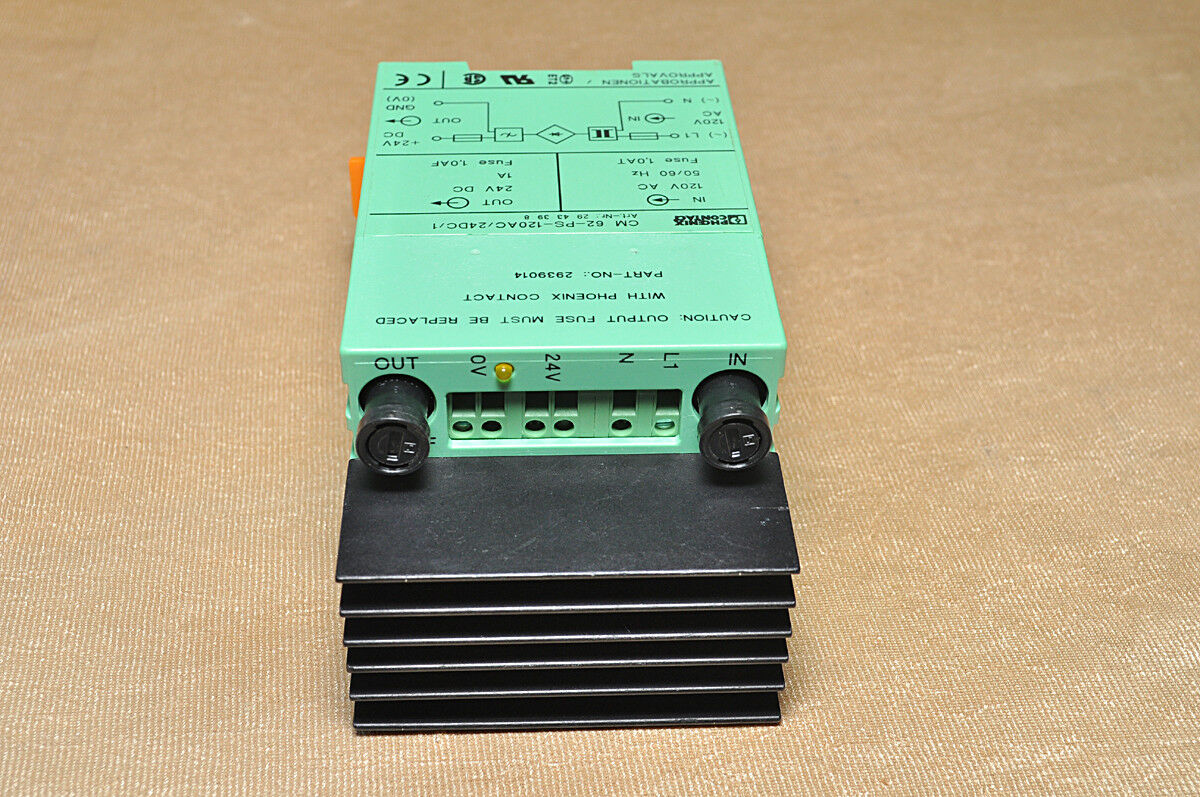 Phonix contact cm-62-ps-120ac/24dc/1 power supply unit