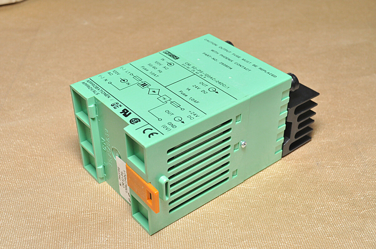 Phonix contact cm-62-ps-120ac/24dc/1 power supply unit