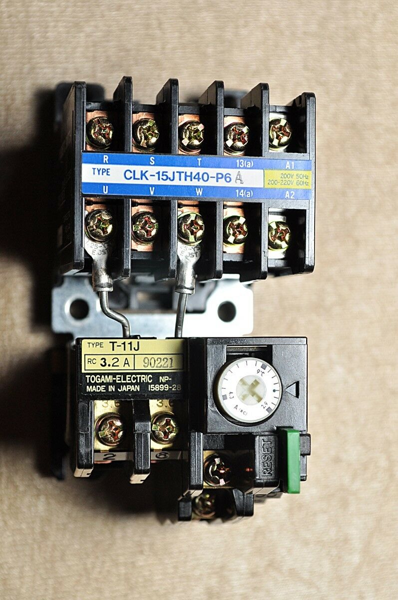 Togami-electric t-11j clk-15jth40-p6 a starter 200-220v 50/60hz 