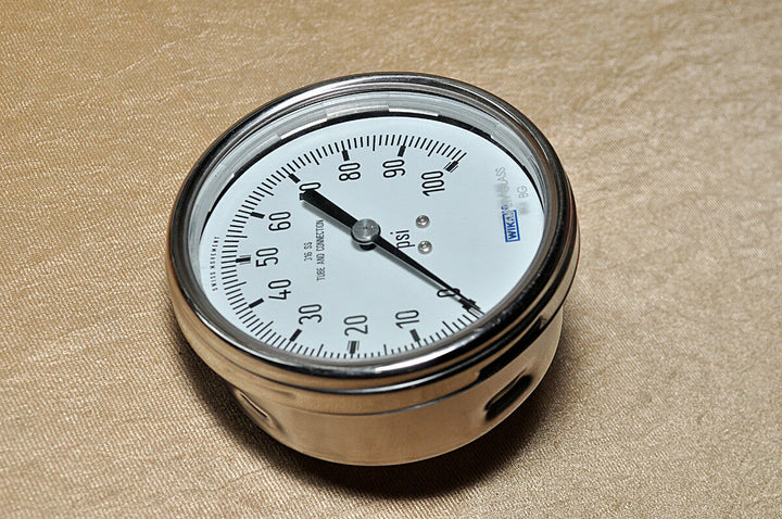 Wika 316 ss tube and connection 0 to 100 psi pressure gauge