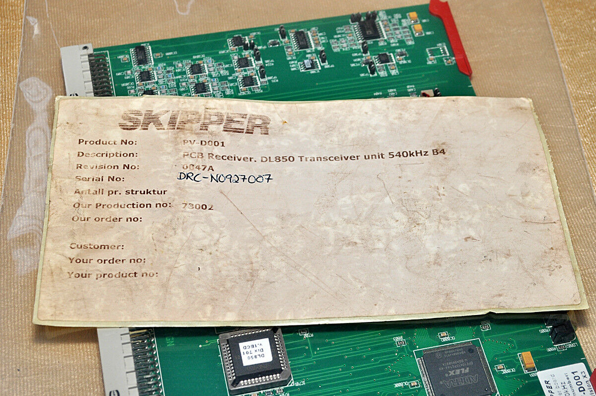 Skipper dl850 receiver/board pv-d001 speed log transmitter