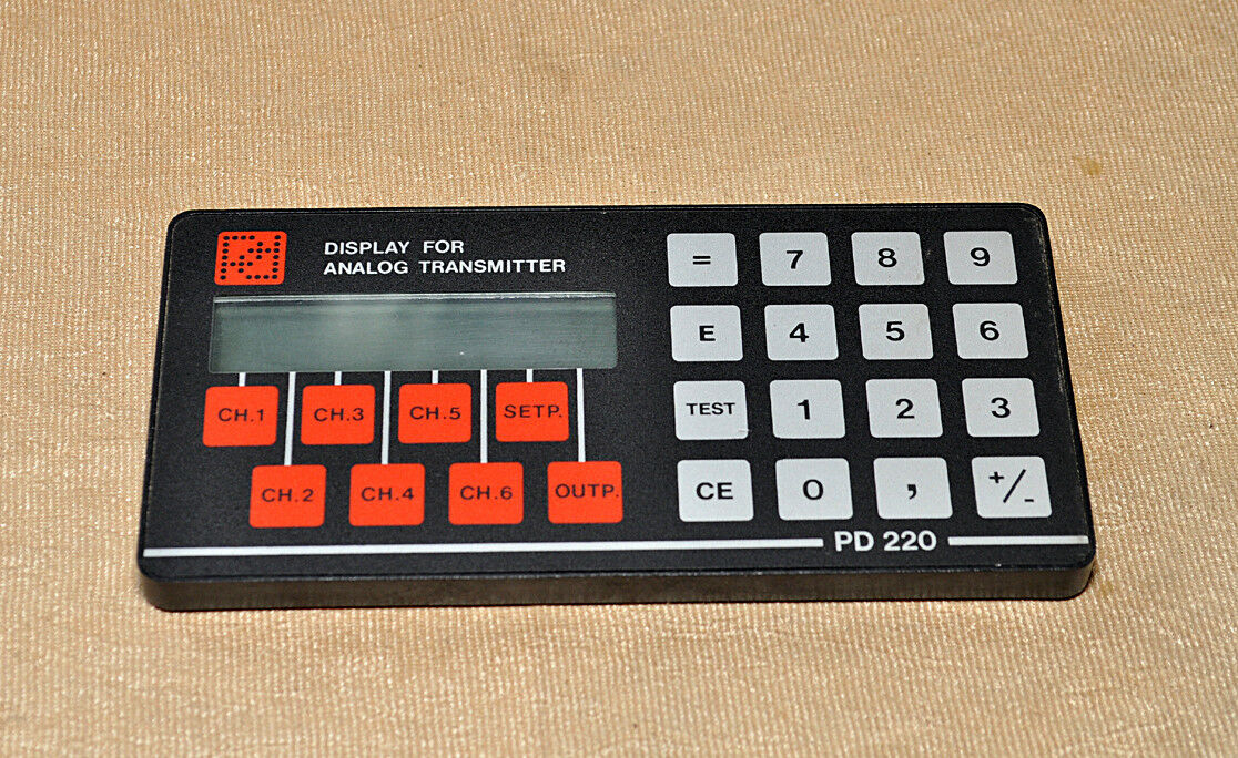 Display for analog transmitter analog transmitter