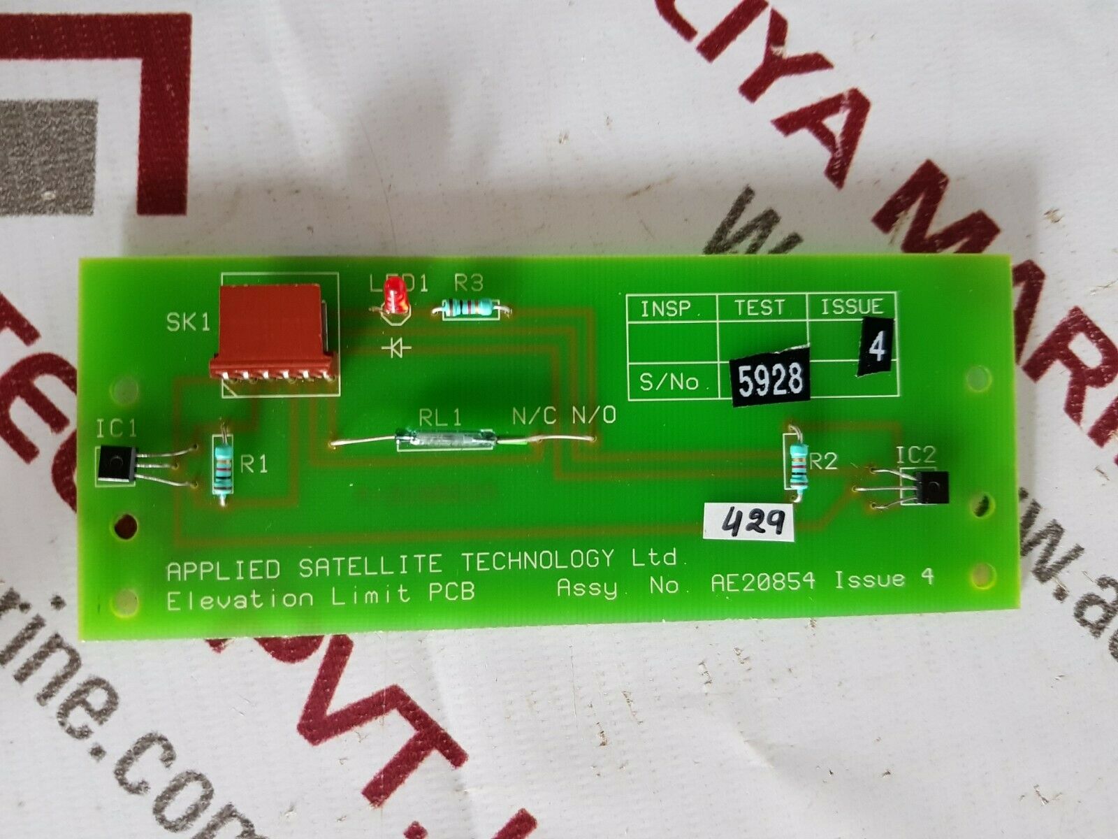 Applied satellite ae20854 elevation limit pcb