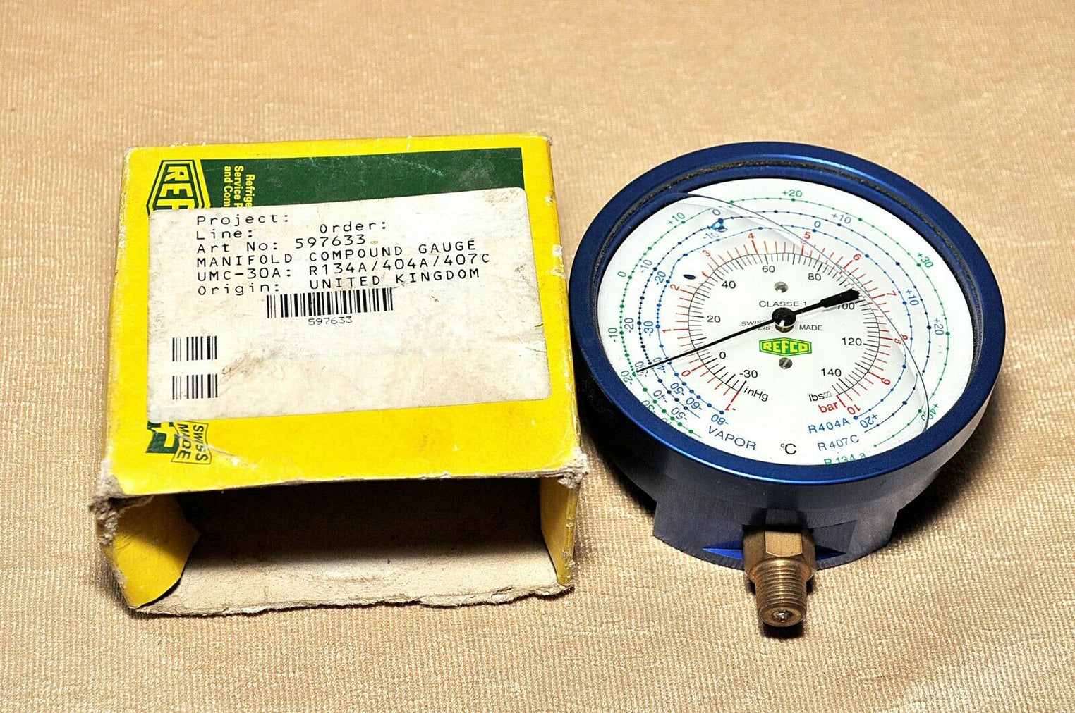 Refco 597633 Manifold Compound Gauge