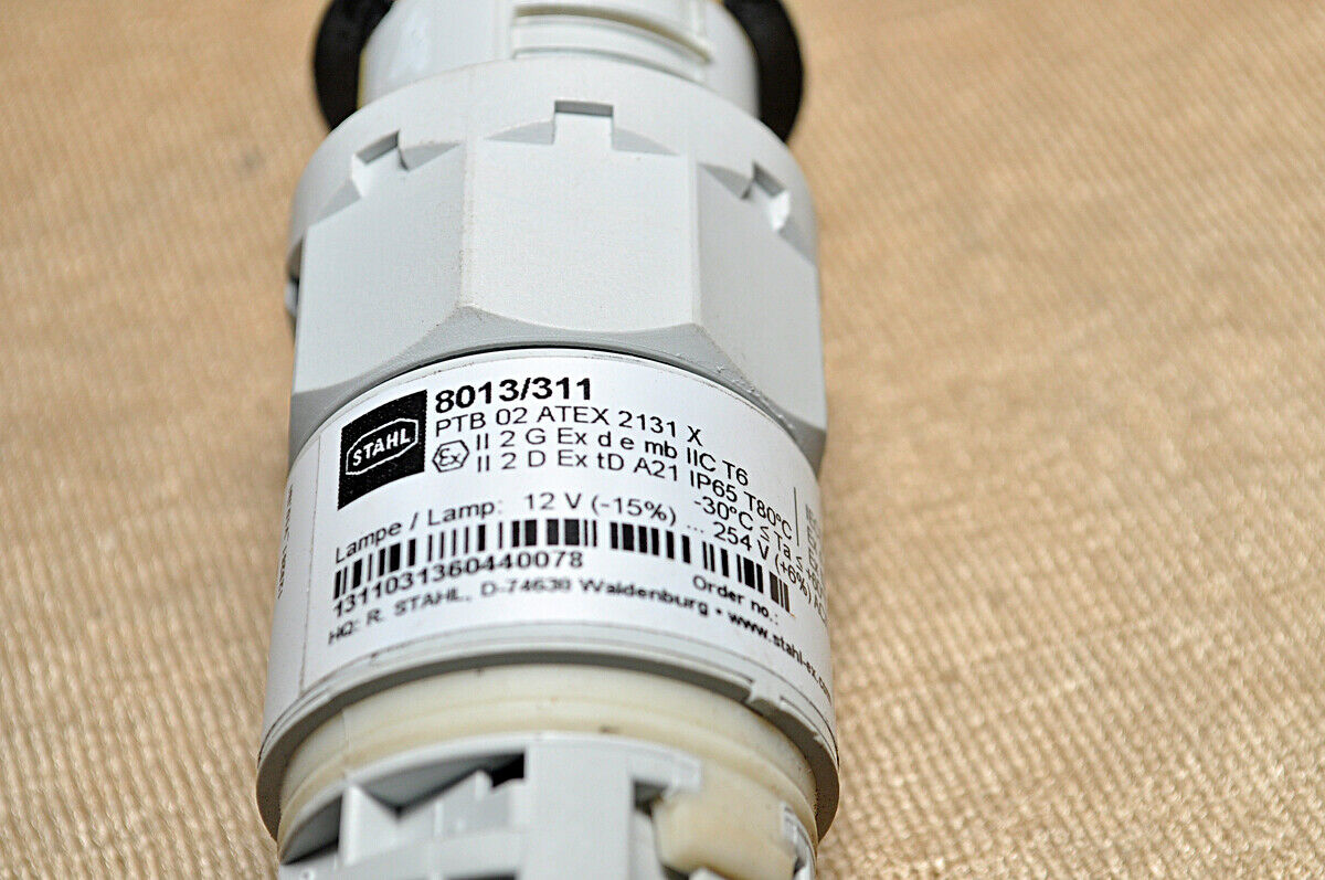 Stahl 8013/311 indicating lamps 8013311al panel-mounted