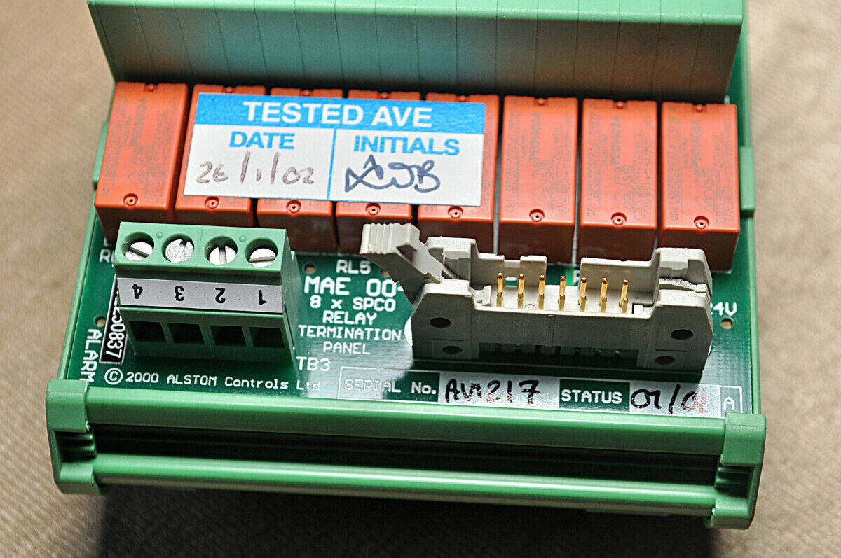 Alstom mae-00-06 relay termination panel