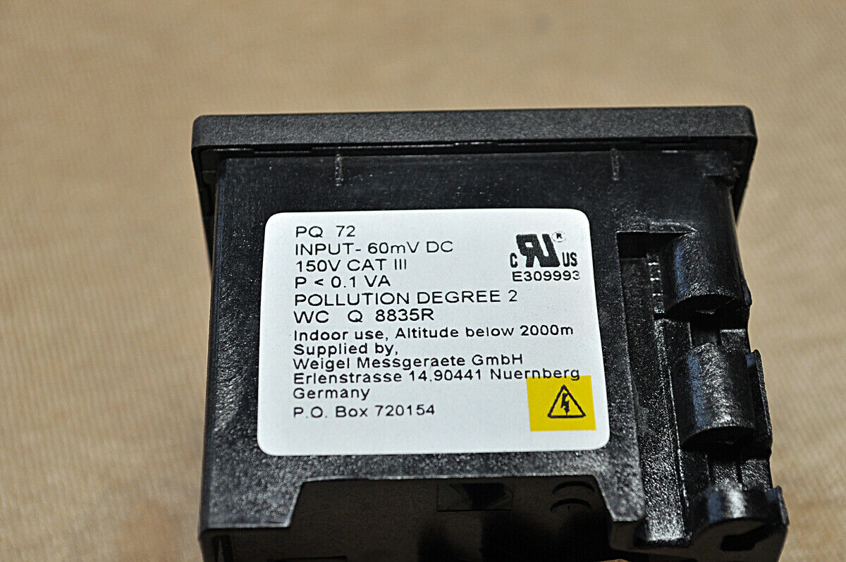 Weigel Pq72 Analog Meter