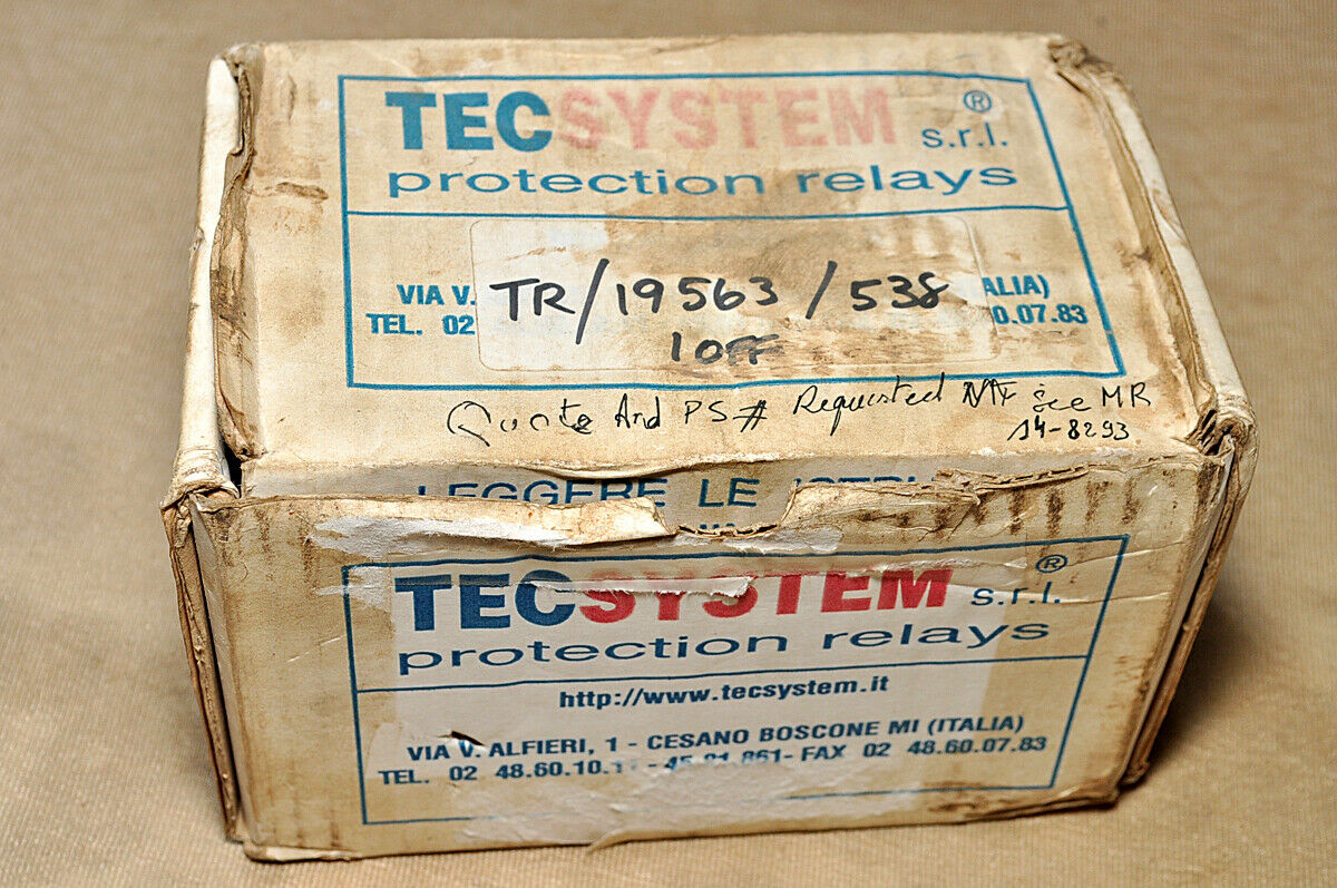 Tec system t538 protection relays