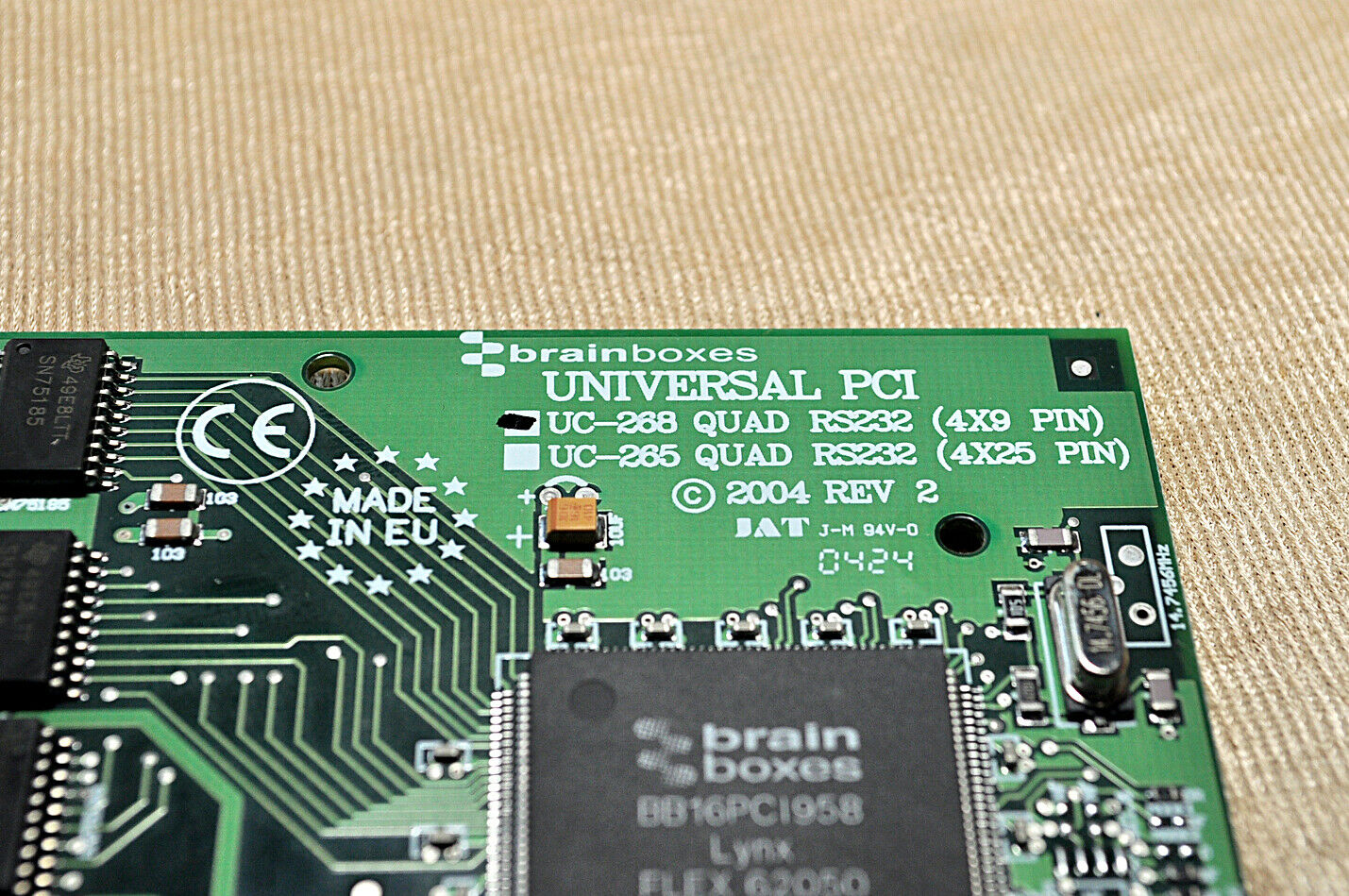 Brainboxes rs232 uc-268b universal pci 