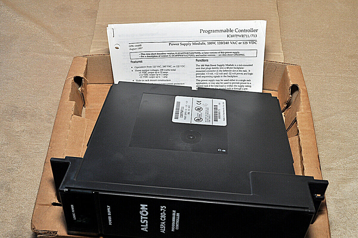 Alstom alspa c80-75 ic697pwr713j programmable controller
