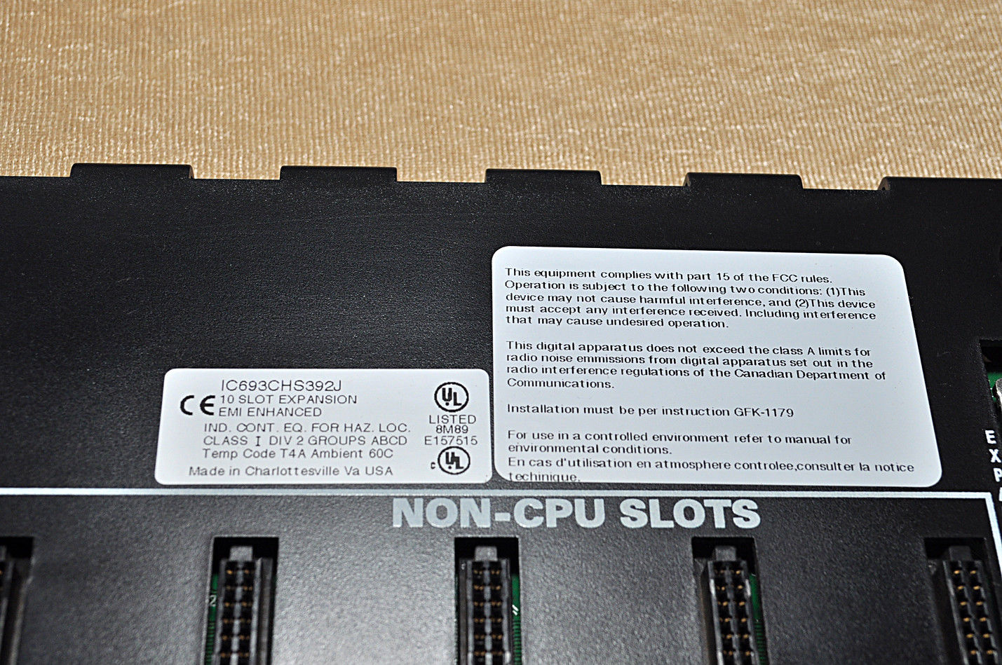 Ge Fanuc IC693CHS392J 10-Slot Expansion 6068399