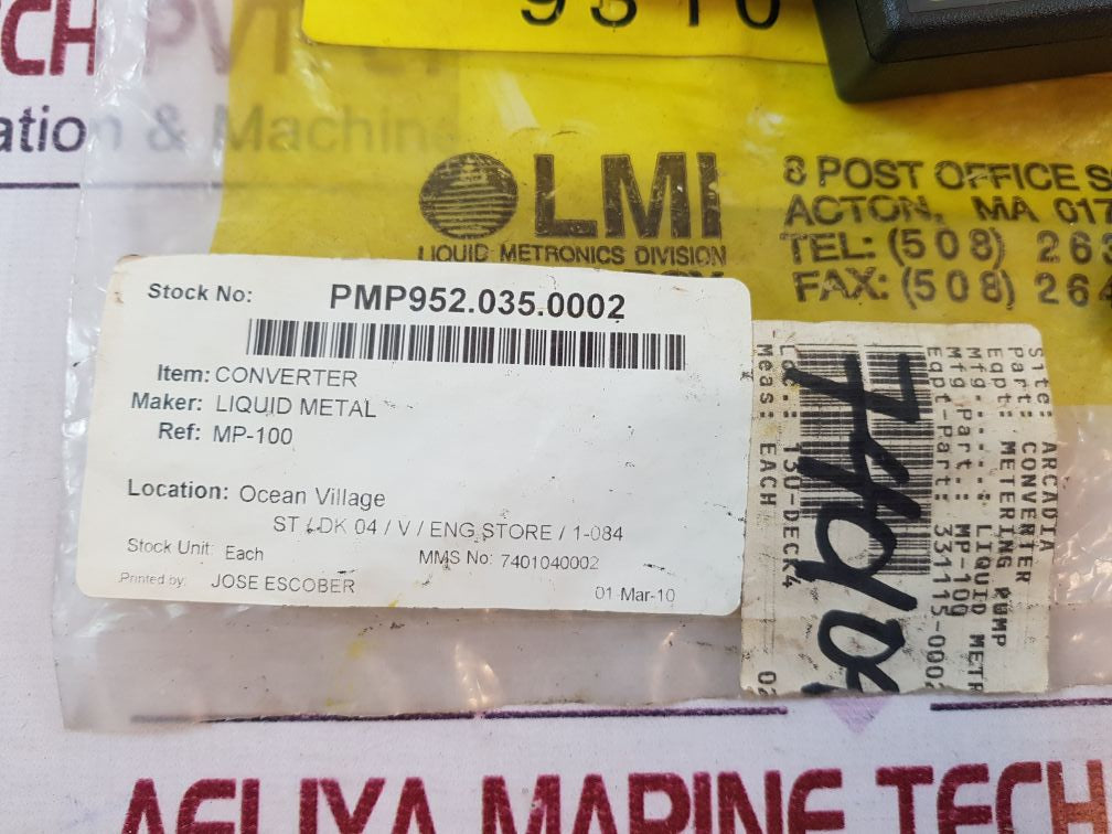 Lmi Milton Roy Mp-100 A/D Converter