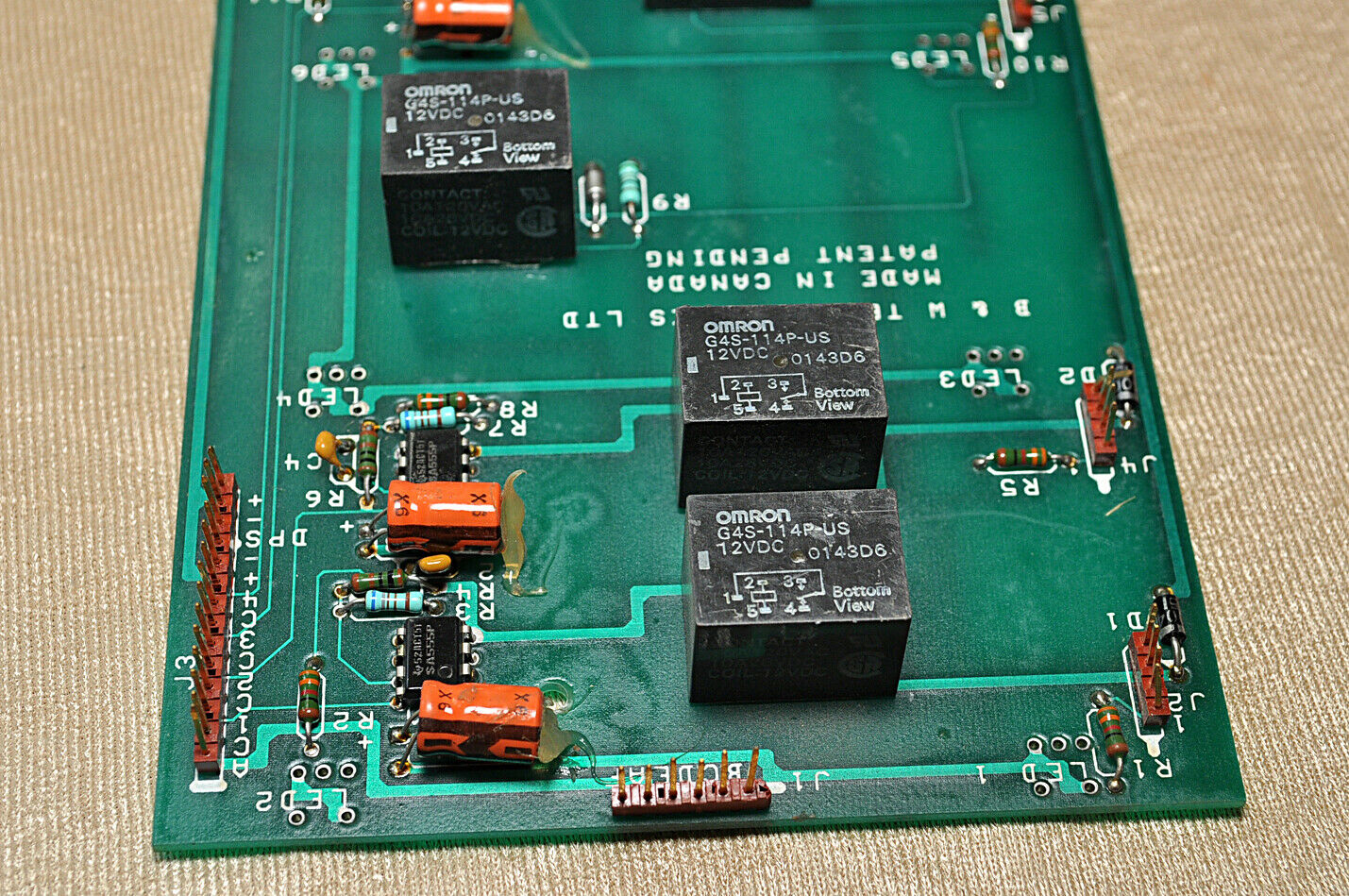 B&w technologies cgl-0 s016 pcb card