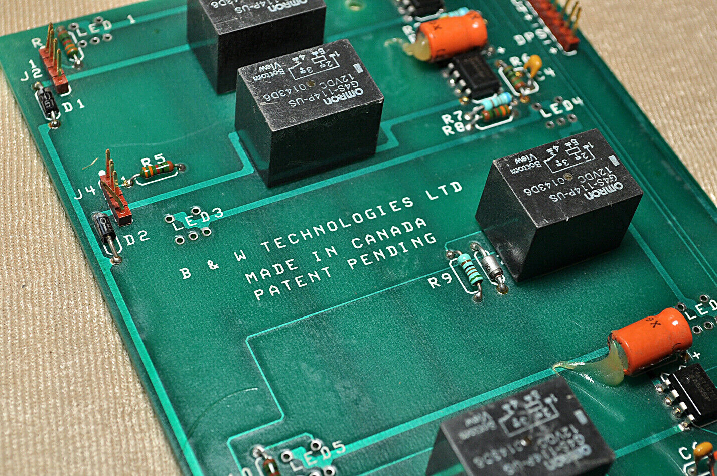 B&w technologies cgl-0 s016 pcb card