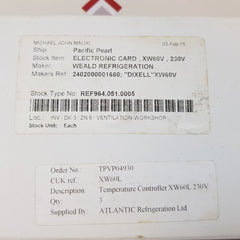 Dixell xw60l-5p0c0-n temperature controller 