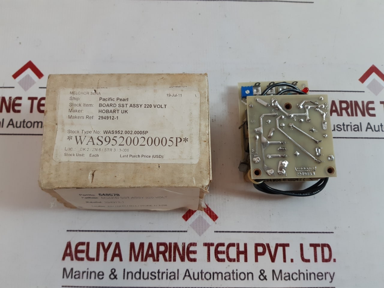 Hobart 294912-1 ,294905B Pc Board Sst Assy 220 Volt 648578
