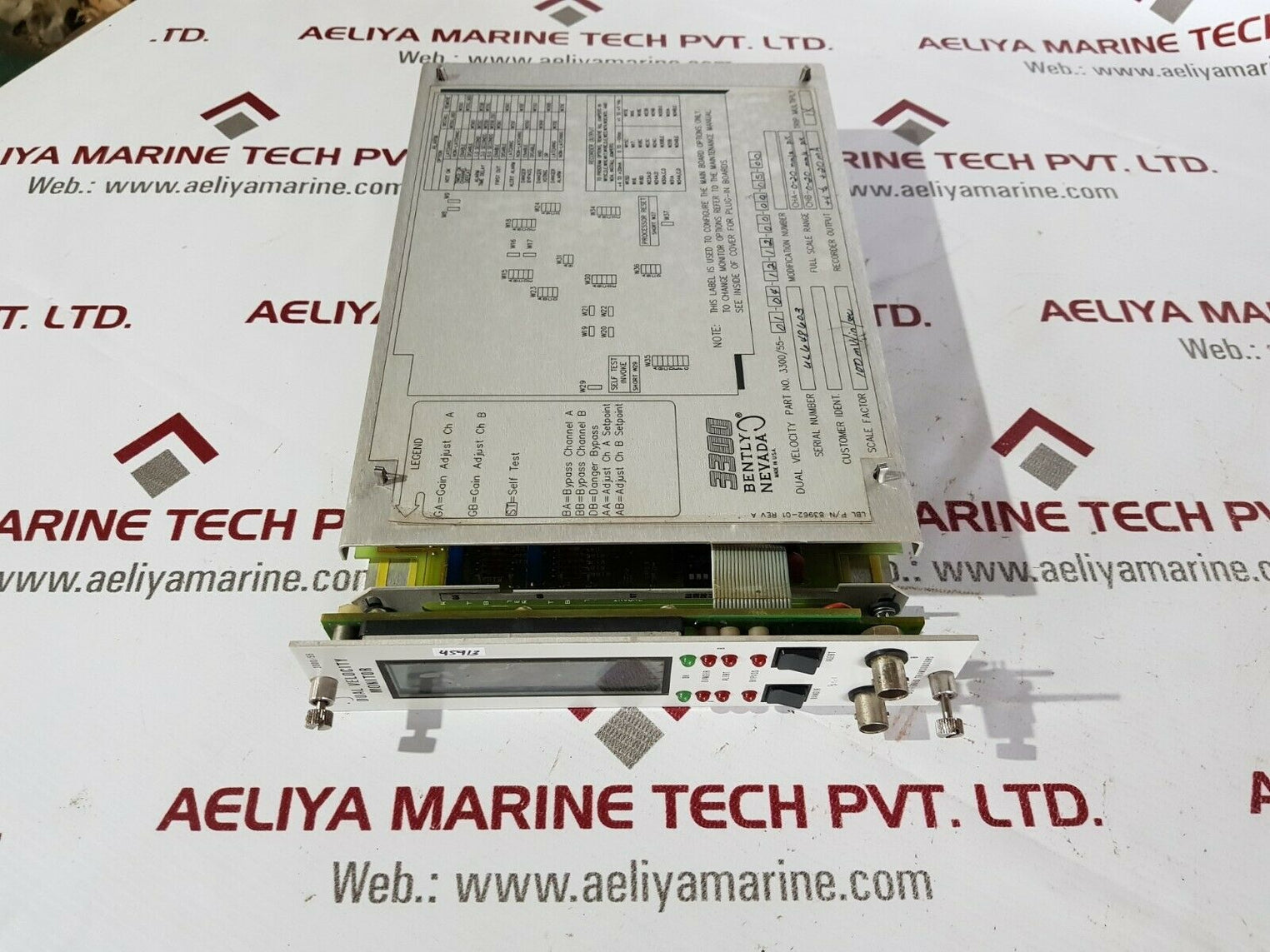 Bently nevada dual velocity monitor 3300/55-01-04-12-12-00-03-05-00