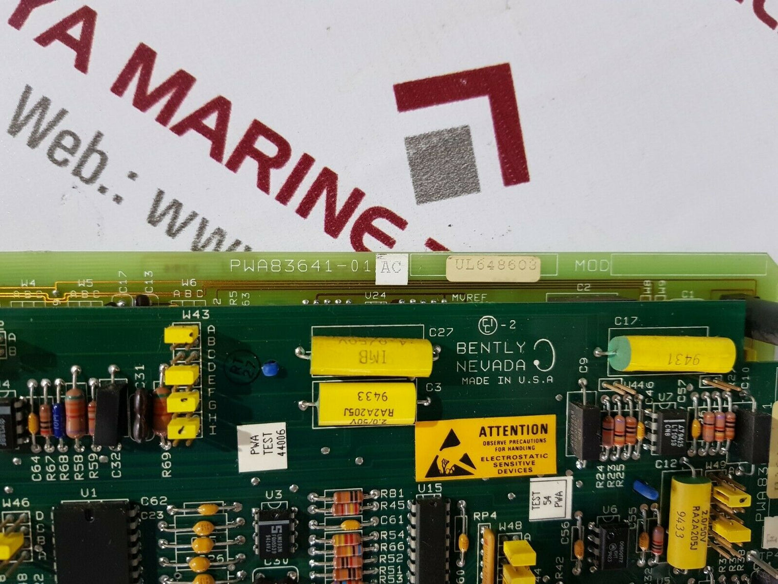 Bently nevada dual velocity monitor 3300/55-01-04-12-12-00-03-05-00