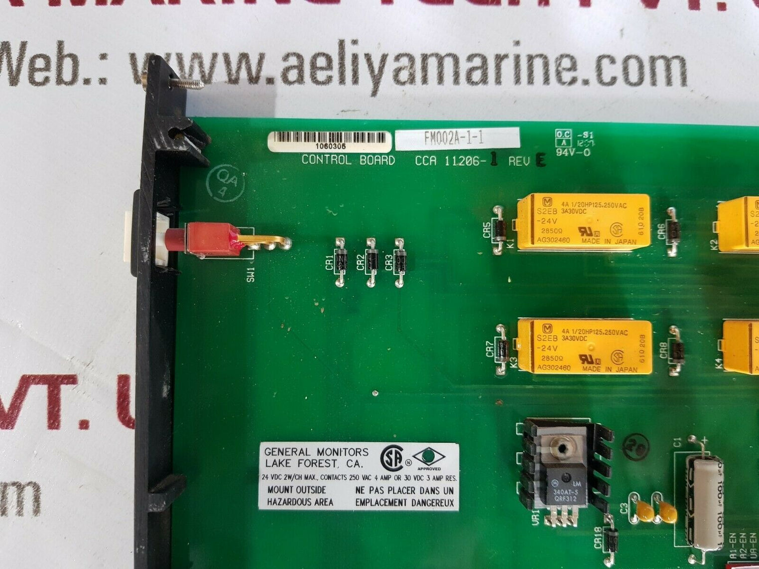 General monitors fm002a-1-1 pcb board