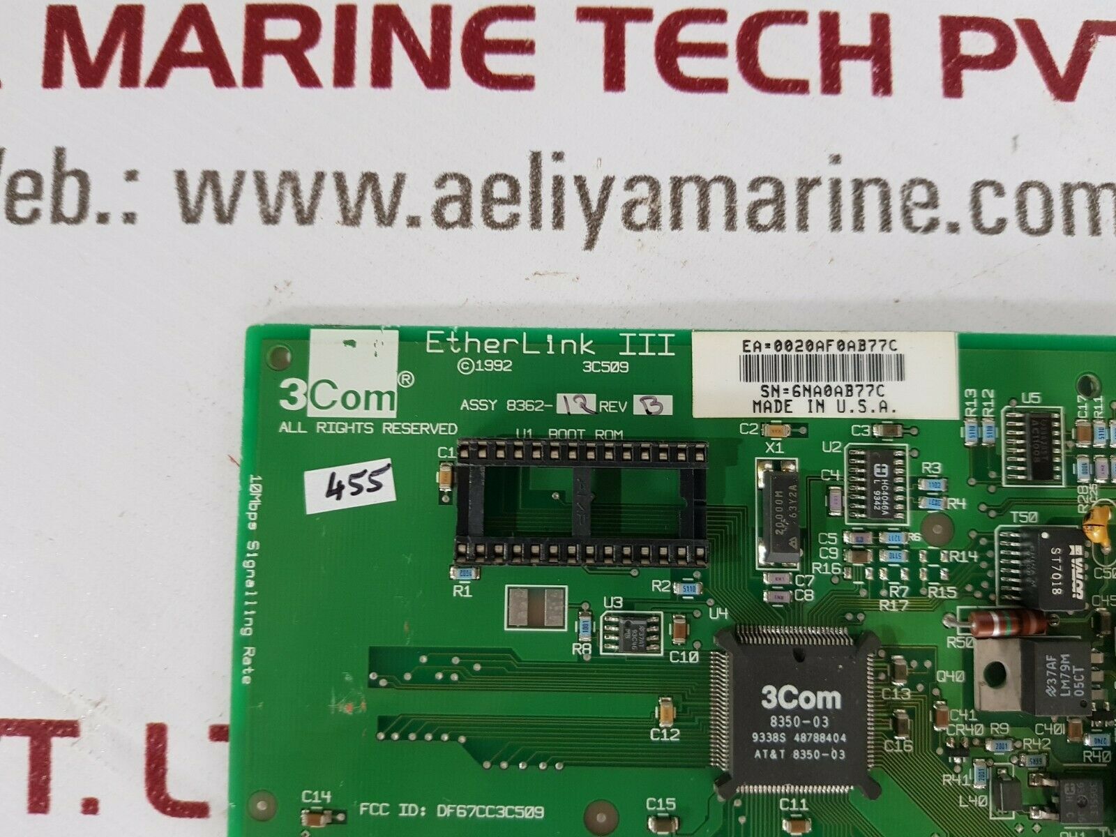 3com etherlink iii 8362-12 network adapter rev b  