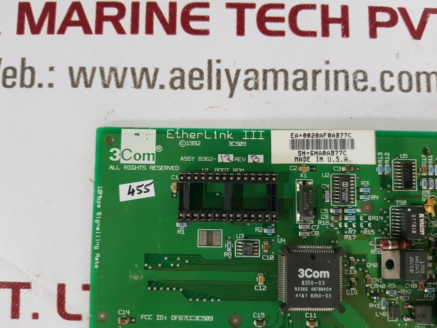 3com etherlink iii 8362-12 network adapter rev b  