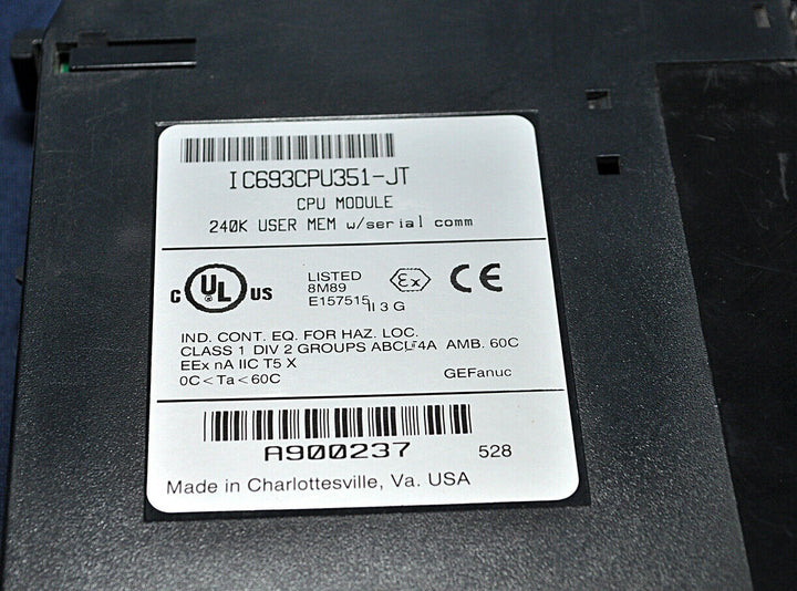 Ge fanuc ic693cpu351-jt cpu module