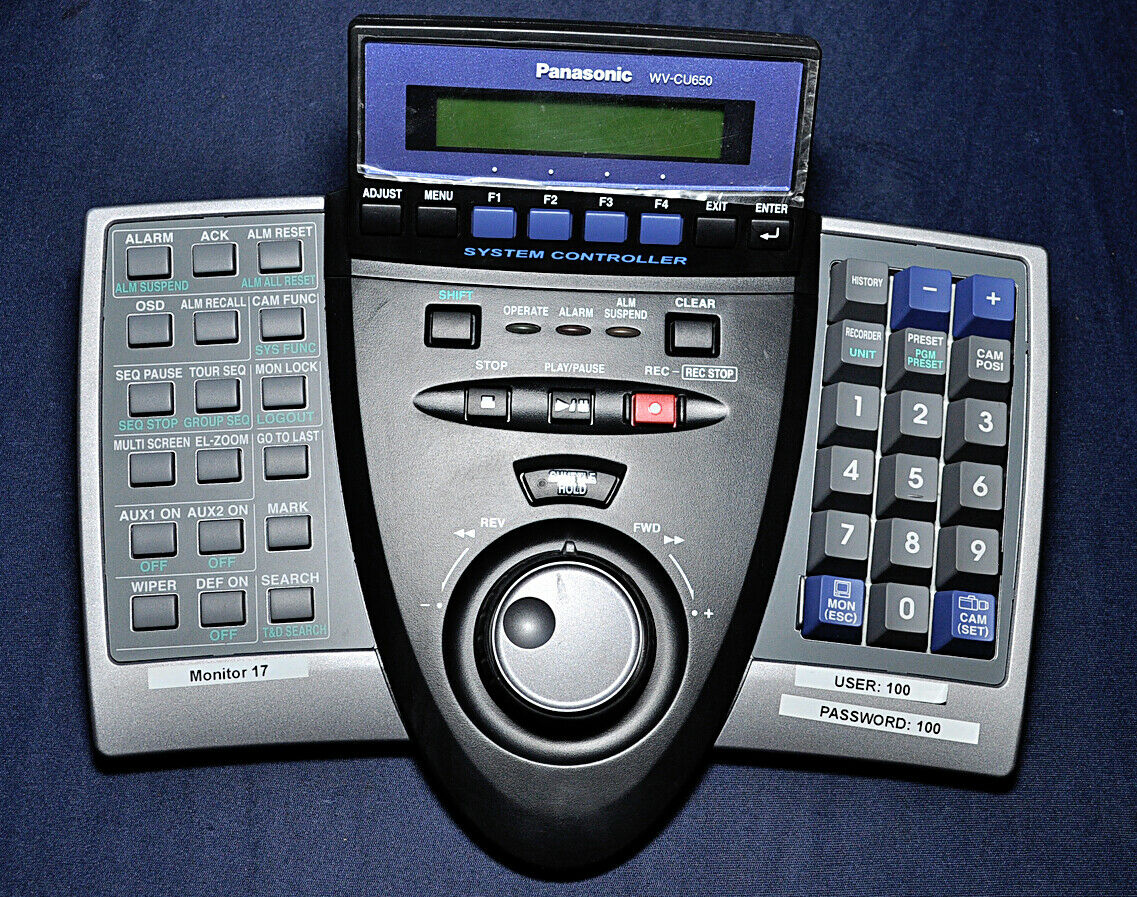Panasonics wv-cu650 system controller with joy stick