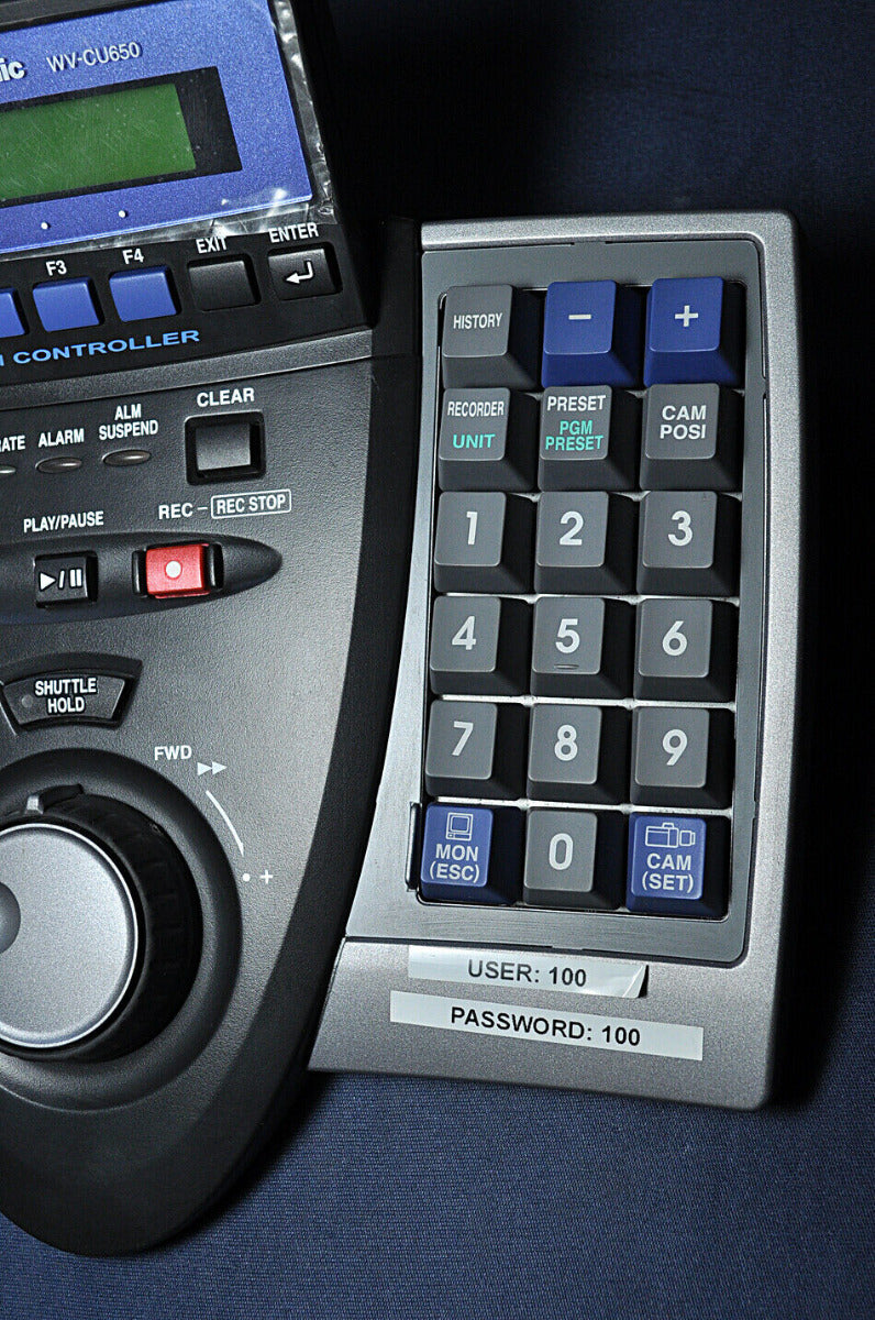 Panasonics wv-cu650 system controller with joy stick