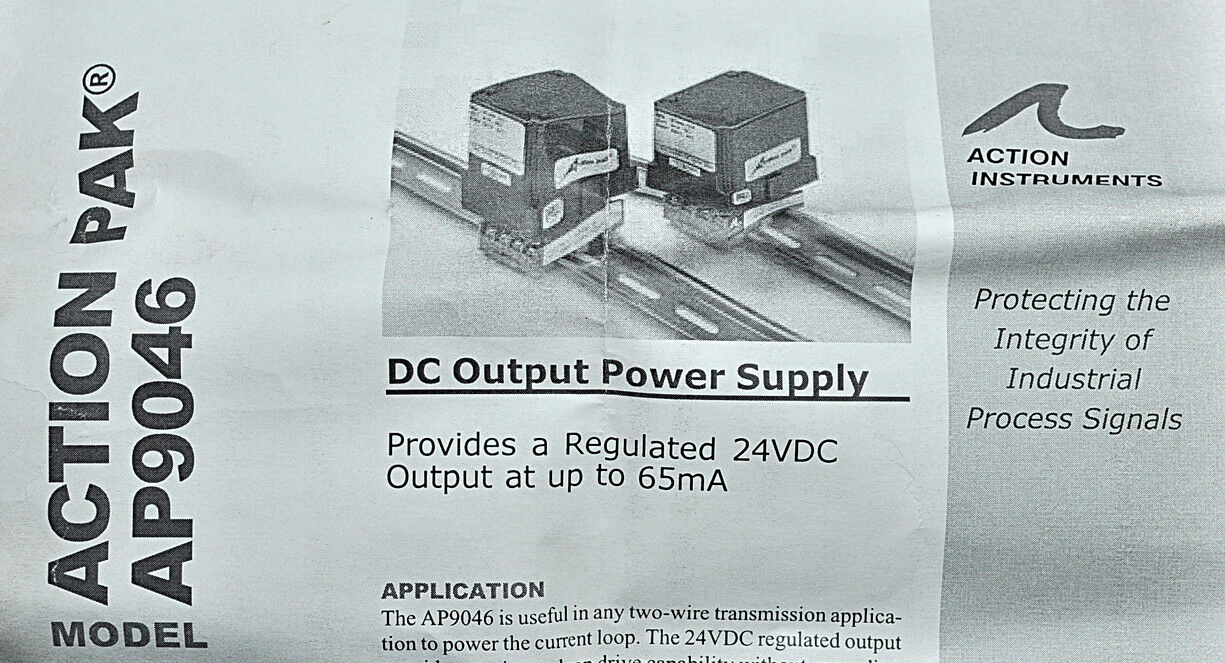 Action Pak AP9046 9046 101 1 Relay 120V AC Out 24V DC