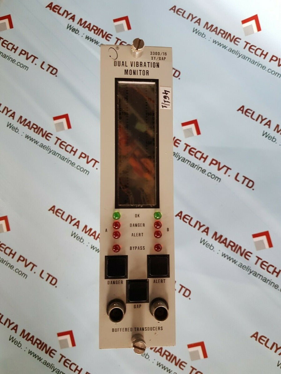 Bently nevada dual vibration xy/gap monitor 300/16-13-01-01-00-01-00