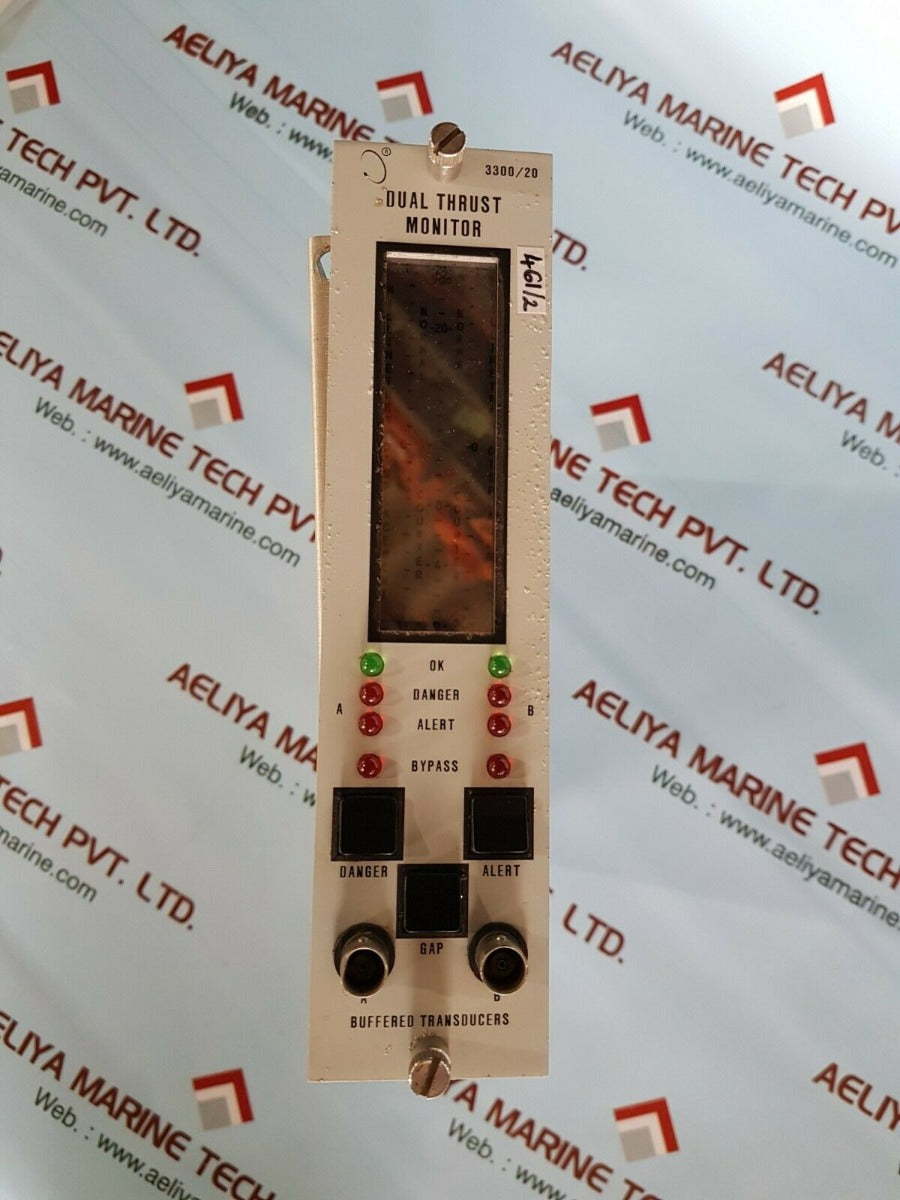Bently nevada 3300/20-12-01-01-00-01 dual thrust monitor