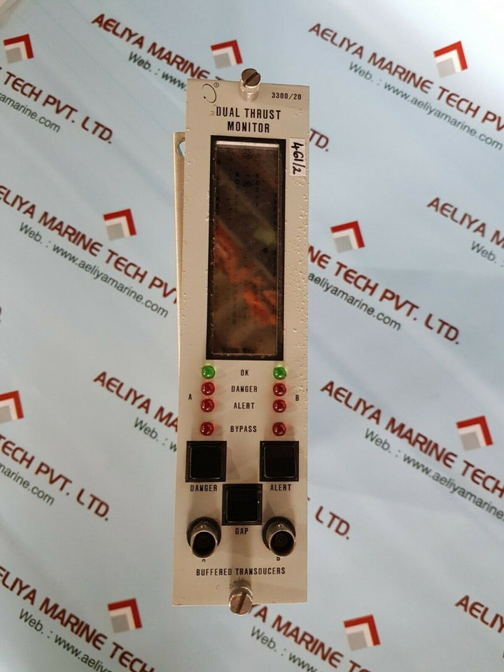 Bently nevada 3300/20-12-01-01-00-01 dual thrust monitor