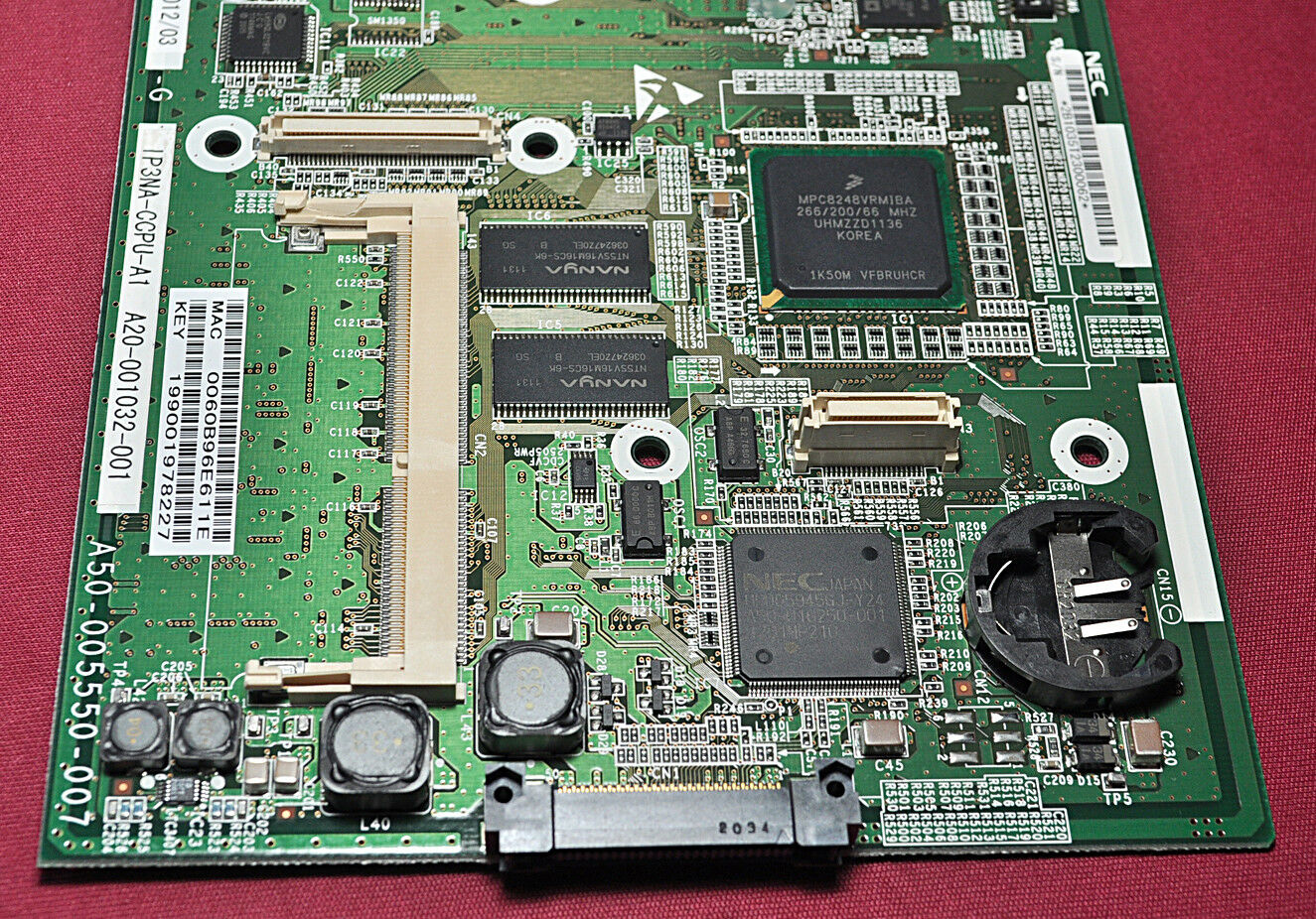 Nec corporation ip3na-ccpu-a1 pcb circuit