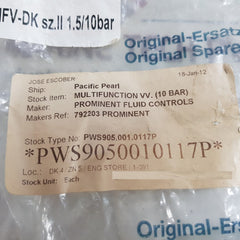 Prominent Mfv-dk Sz.Ii 1.5/10Bar Multifunction Valve
