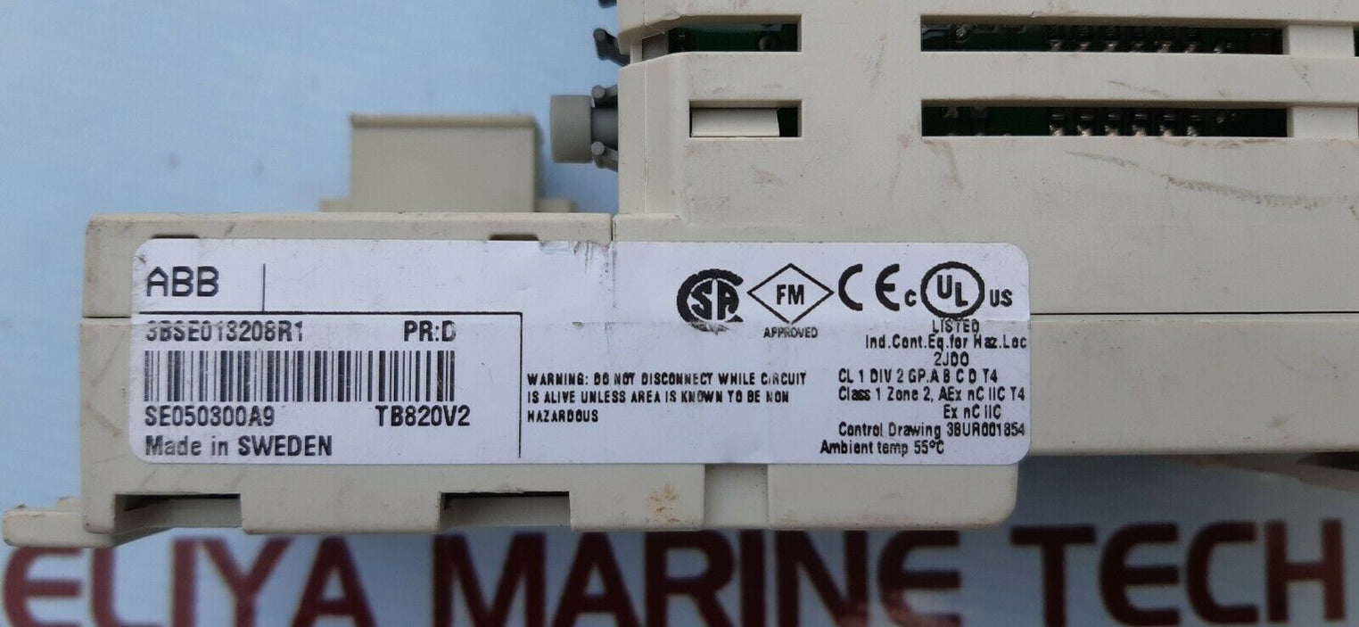 Abb tb820v2 cluster modem i/o module 3bse013208r1 pr:D