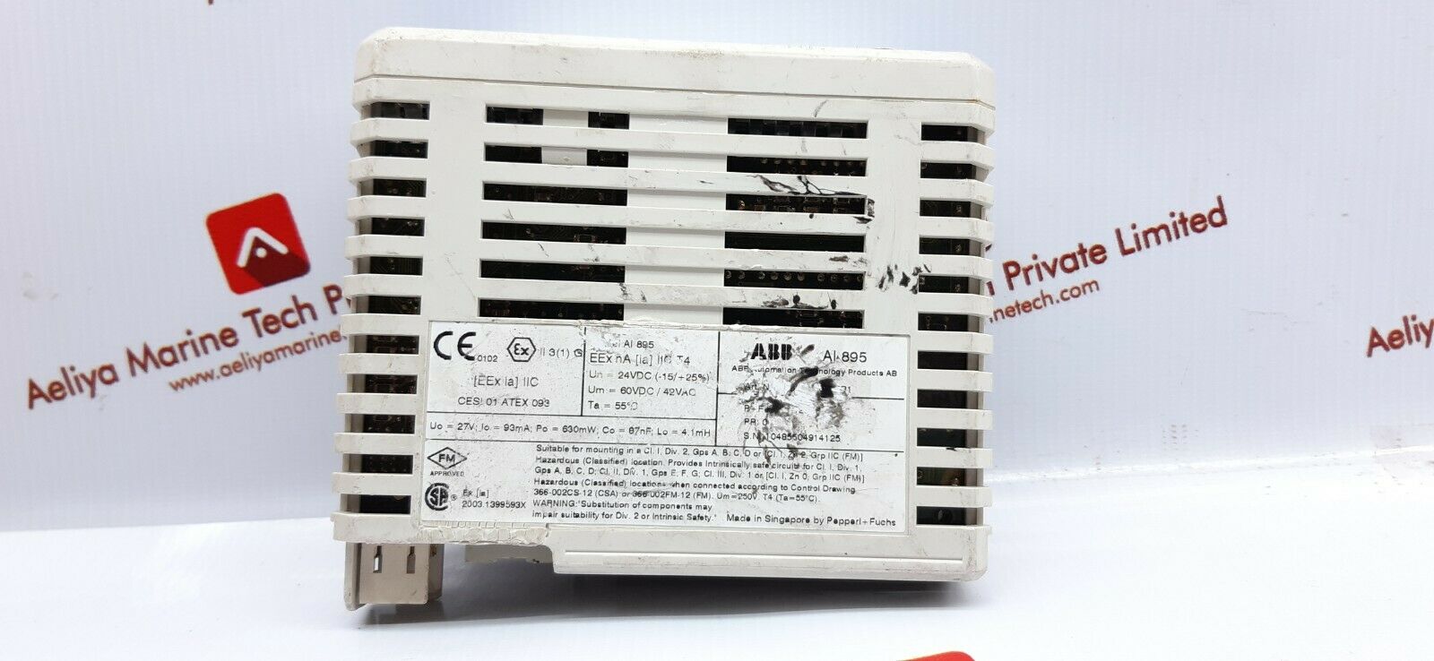 ABB aI895 analog input module 55'c