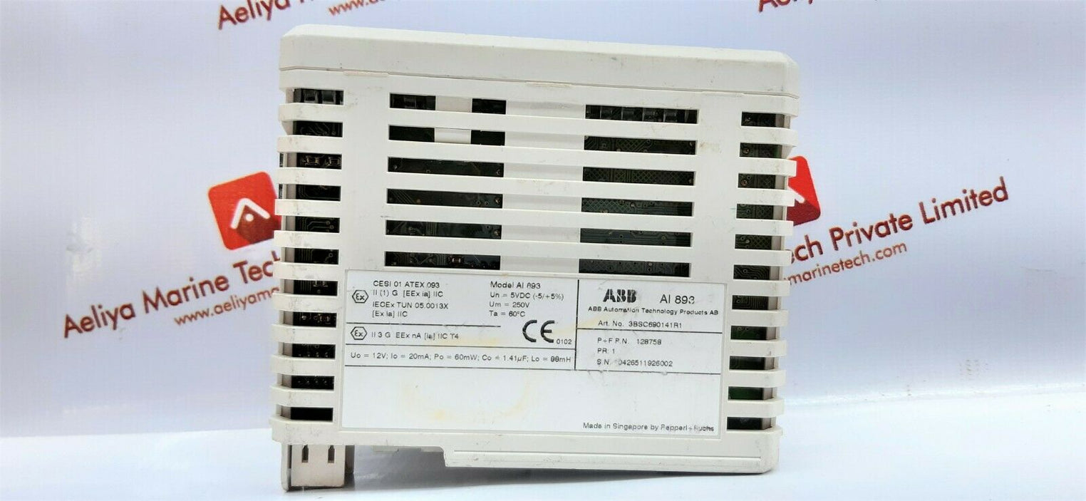 ABB aI893 3bsc690141r1 analog input module pr1