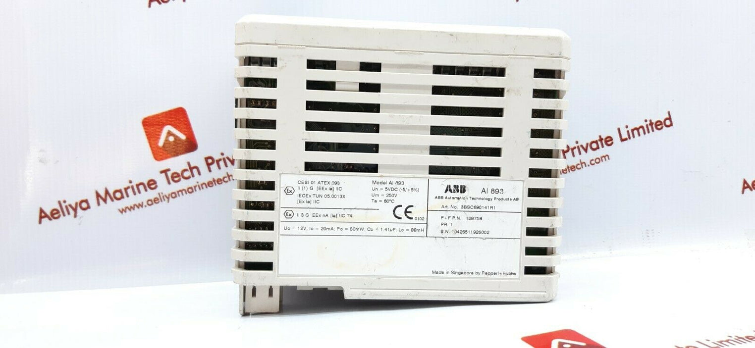 ABB aI893 3bsc690141r1 analog input module pr1