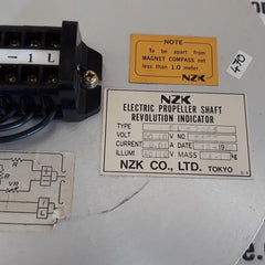 Nzk fl-200s 5177 electric propeller shaft revolution indicator